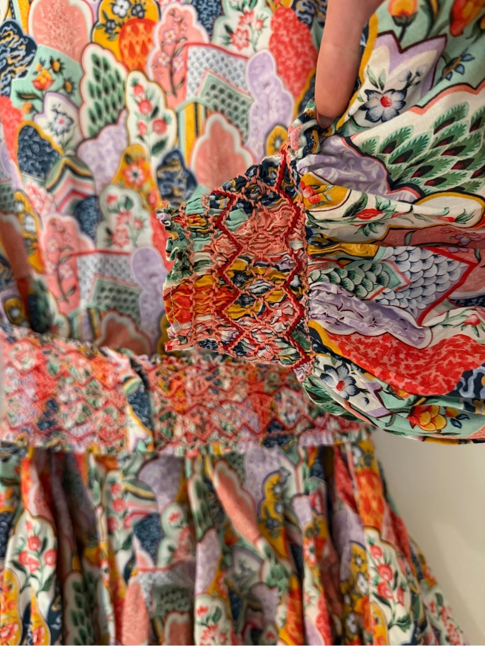 Rhode Olivia Floral Cotton Mini Dress XS - Picture 8 of 17